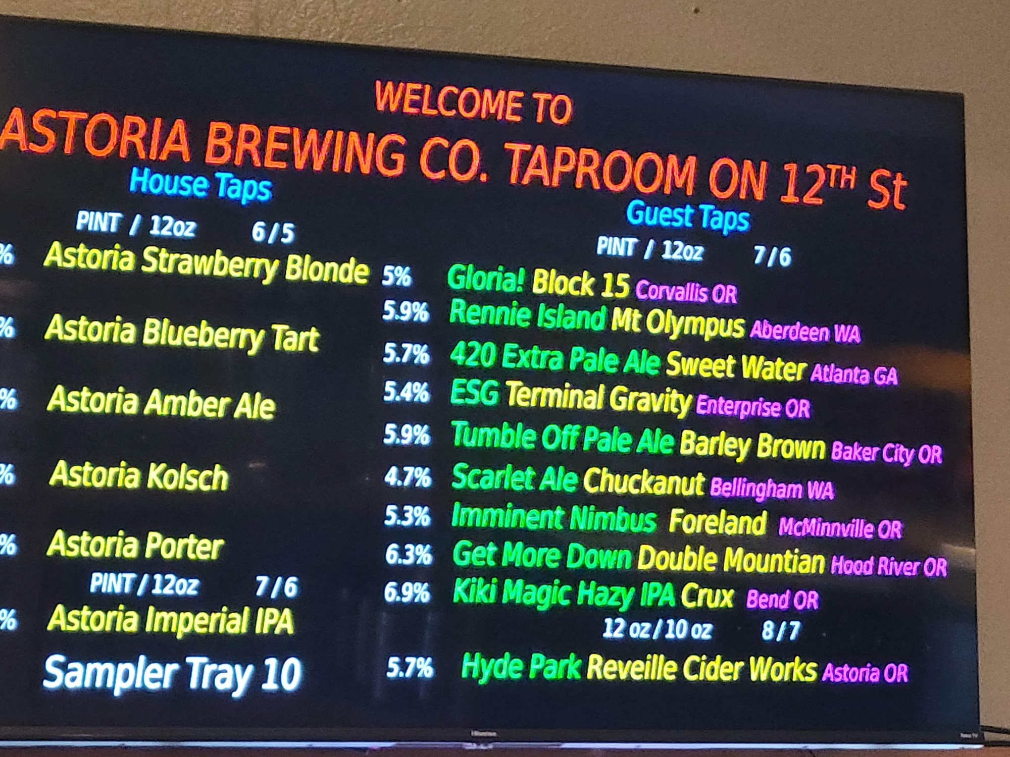 Astoria Brewing Co Taproom on 12th