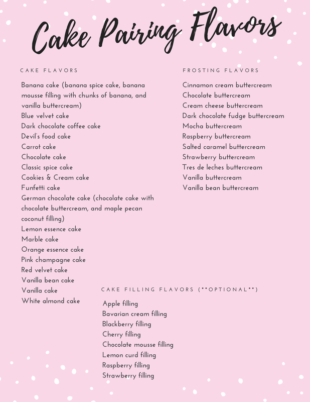 Next Dimension Bakery Menu