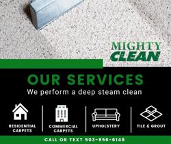 Mighty Clean carpet cleaning