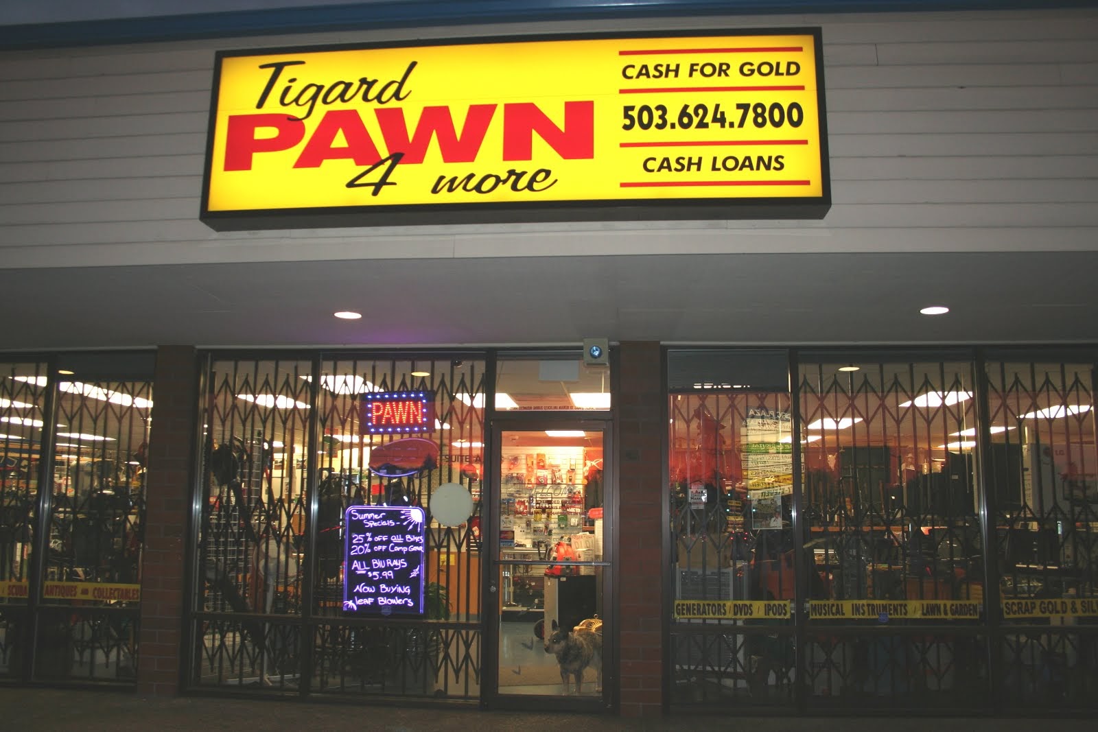 Tigard Pawn 4 More