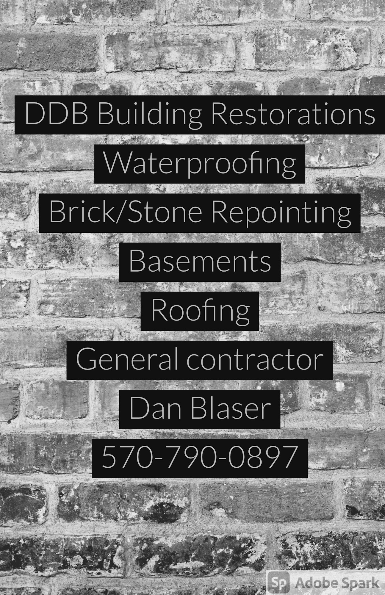 DDB Building Restorations LLC 3 Allenberry Dr, Ashley Pennsylvania 18706
