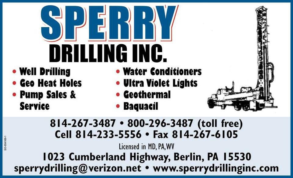 Sperry Drilling Inc 1023 Cumberland Hwy, Berlin Pennsylvania 15530
