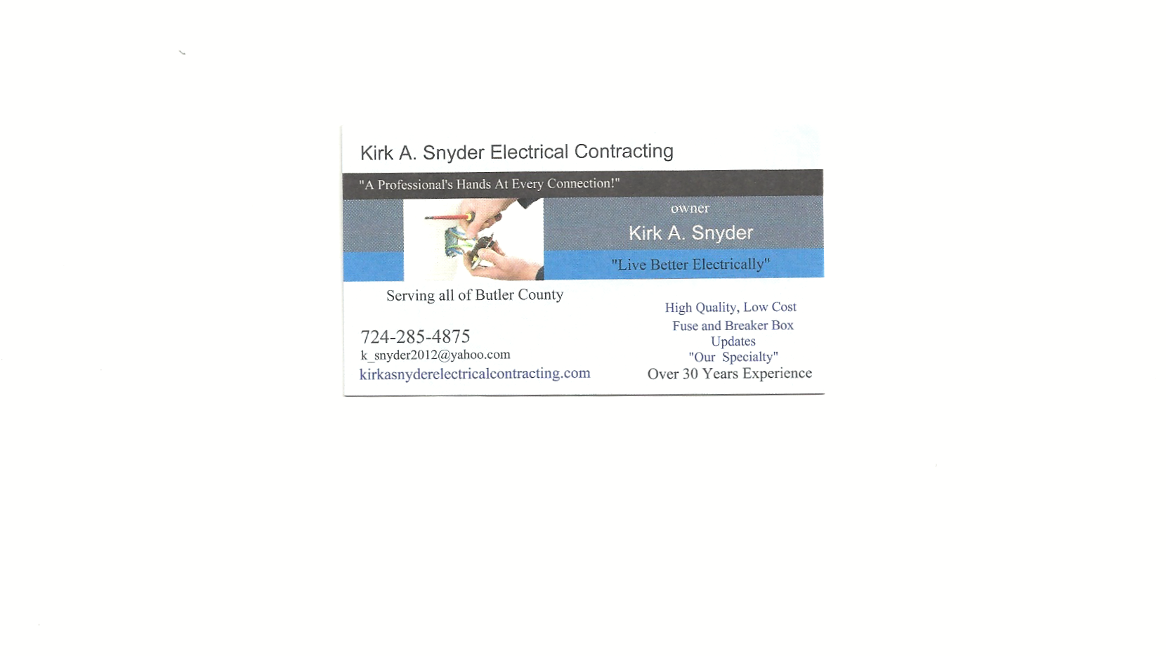 Kirk A Snyder Electrical Contracting