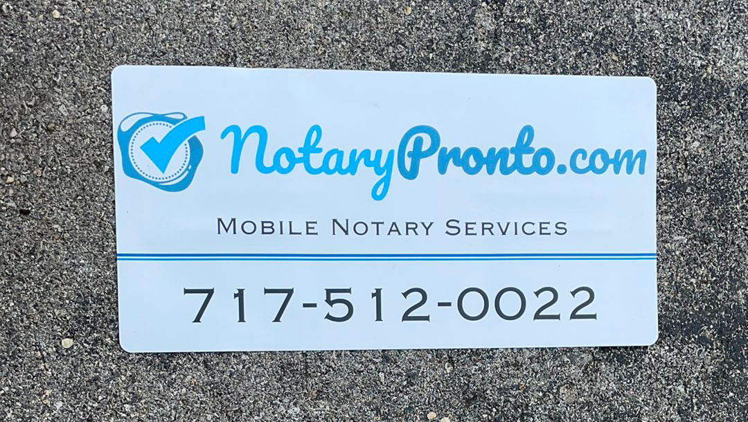 Notary Pronto - Chambersburg Area