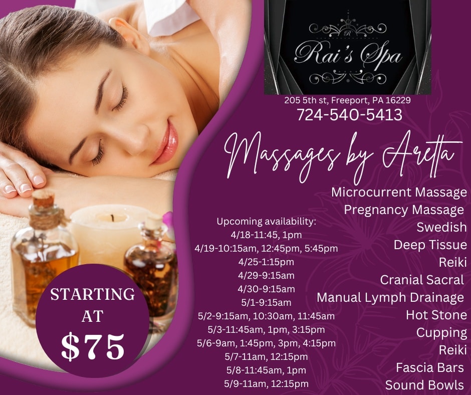 Rai's Spa 205 5th St, Freeport Pennsylvania 16229