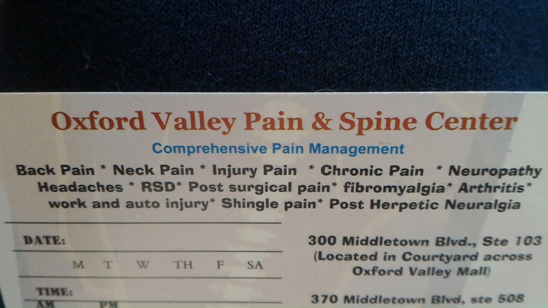 Oxford Valley Pain & Spine Center