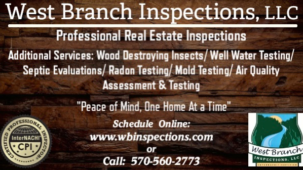 West Branch Inspections, LLC Round Top Rd, Montoursville Pennsylvania 17754