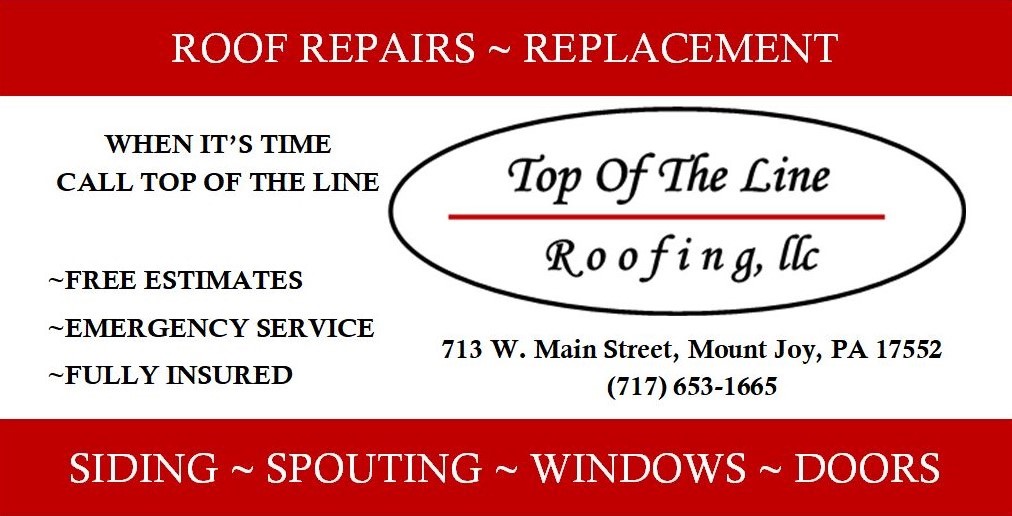 Top of the Line Roofing, llc 713 W Main St, Mount Joy Pennsylvania 17552