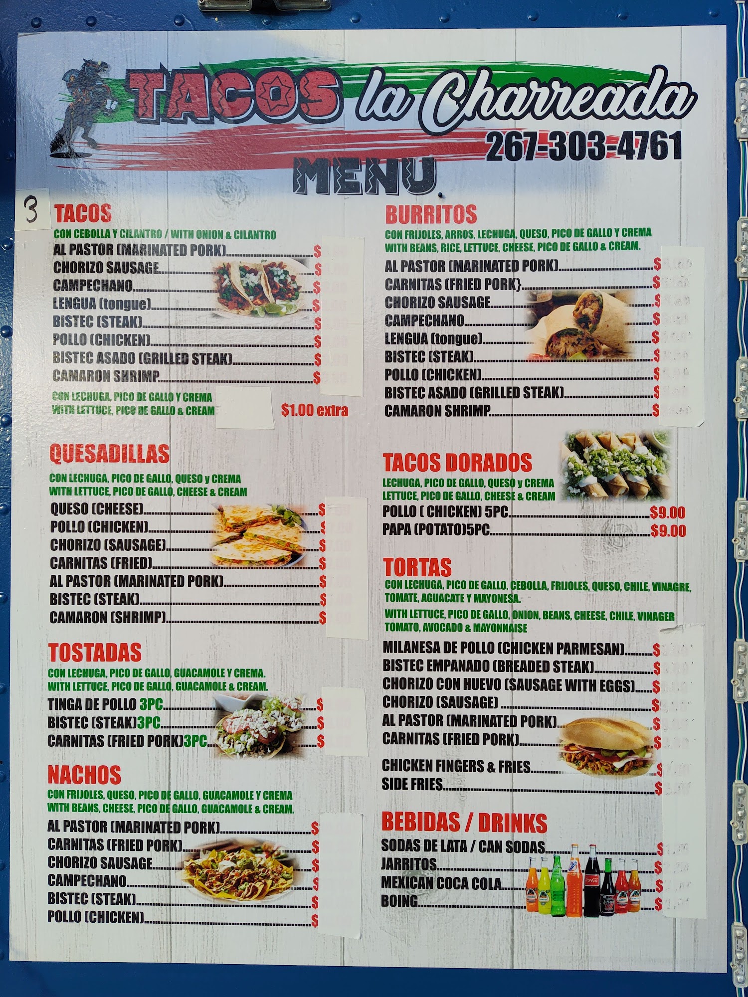 Tacos La Charreada, Philadelphia Menu, Reviews (29), Photos (19
