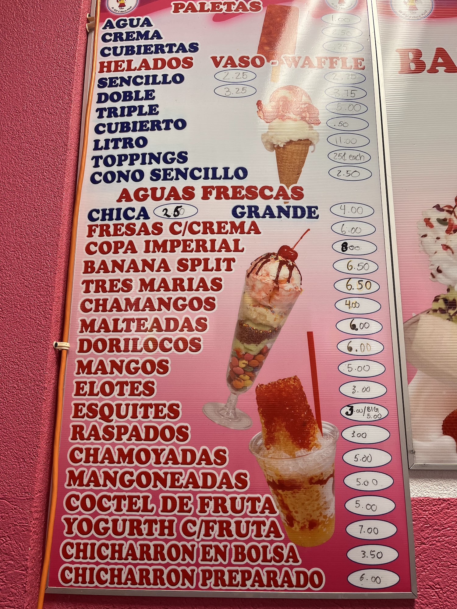 La Guerrerense Menu