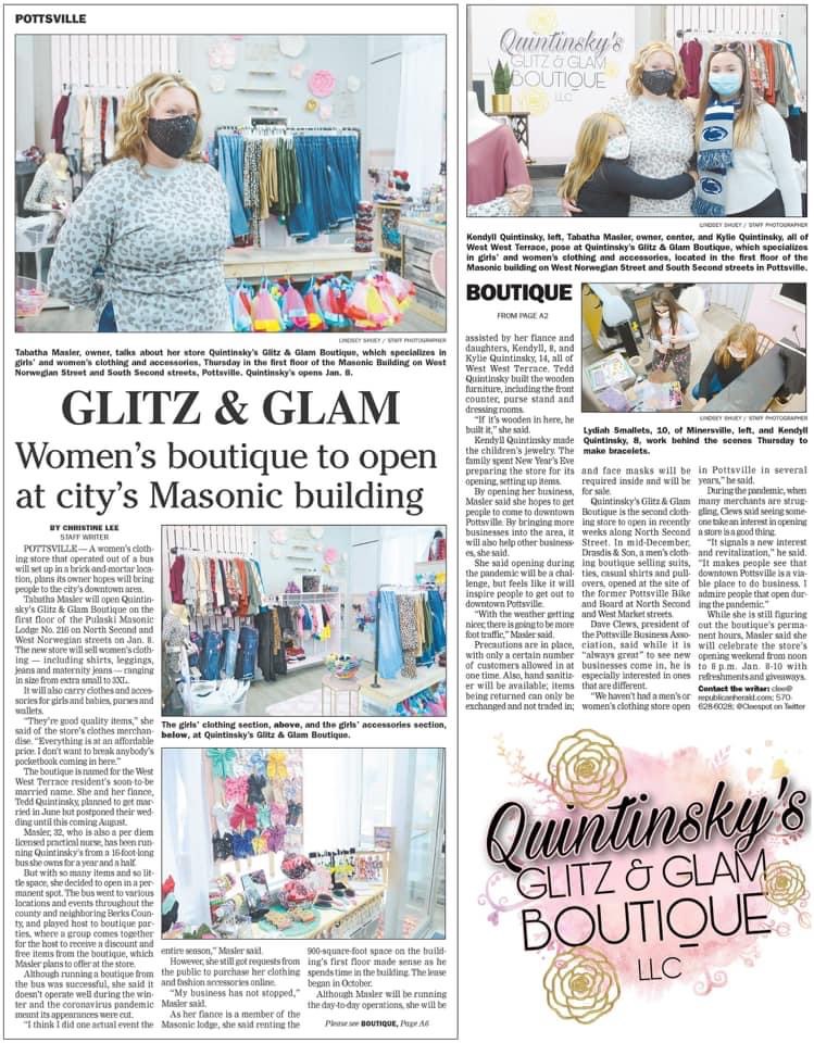 Quintinsky's Glitz & Glam Boutique LLC