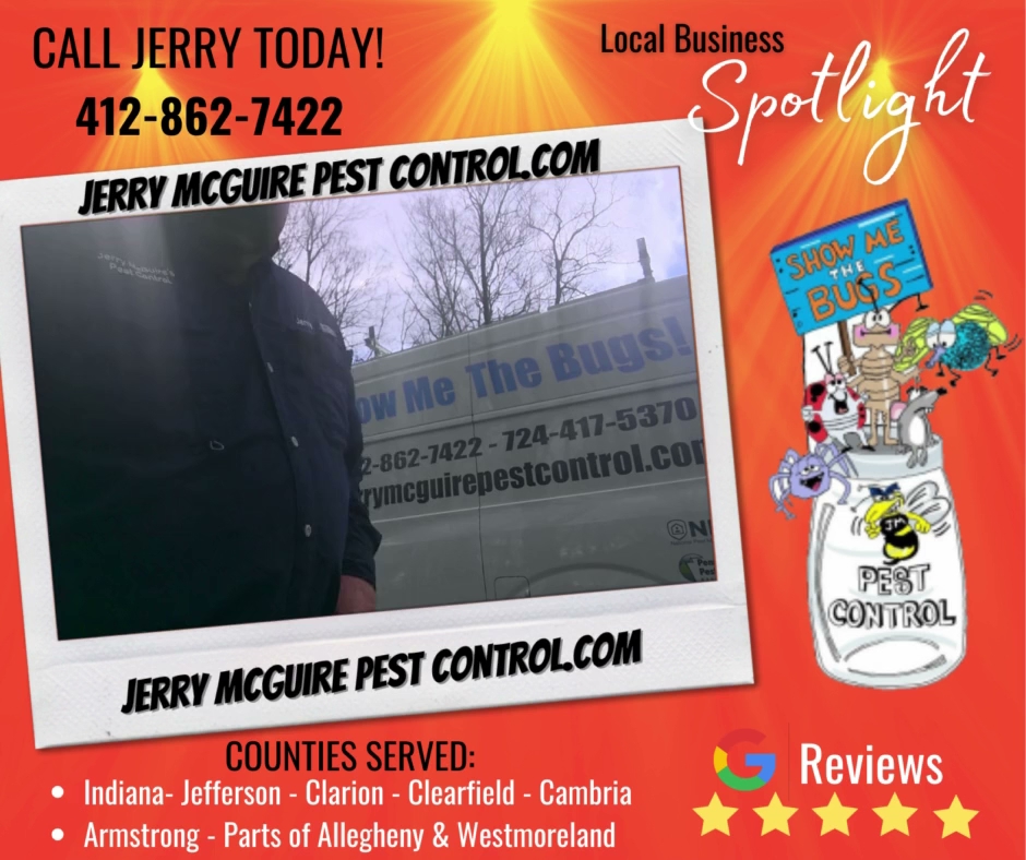 Jerry McGuire Pest Control Llc. 1075 W Creek Rd, Rochester Mills Pennsylvania 15771