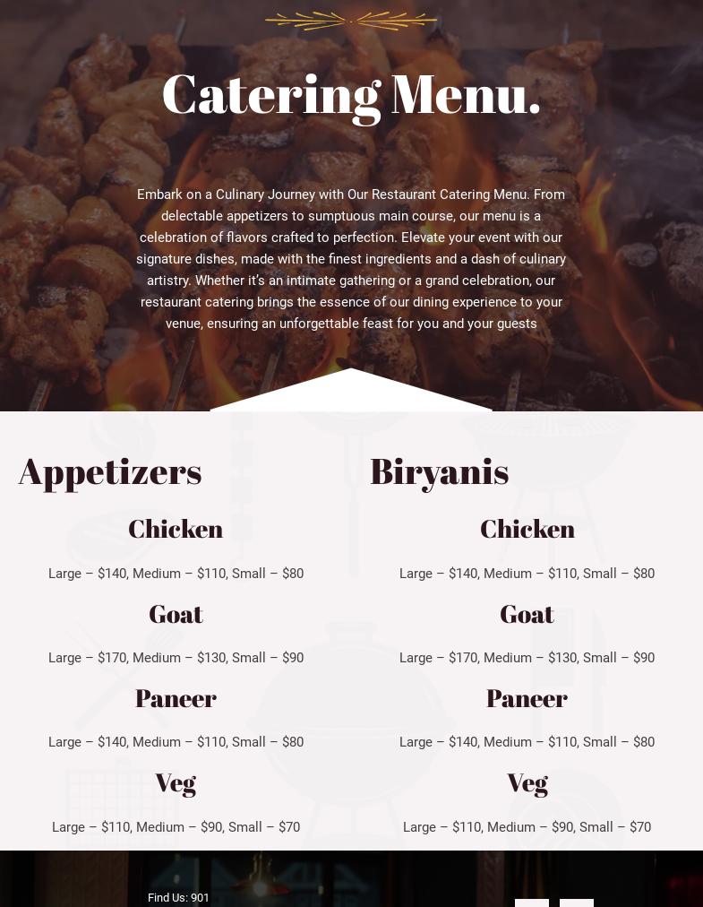 Scranton Bawarchi Menu