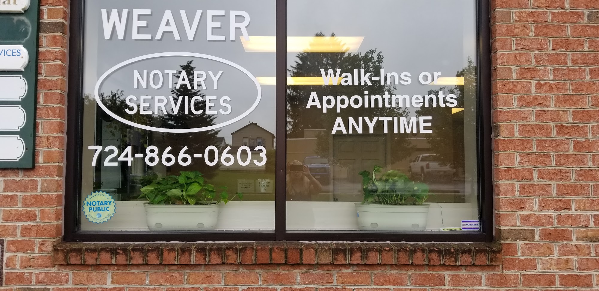 Weaver Notary Services 3143 Main St Suite 1, West Middlesex Pennsylvania 16159