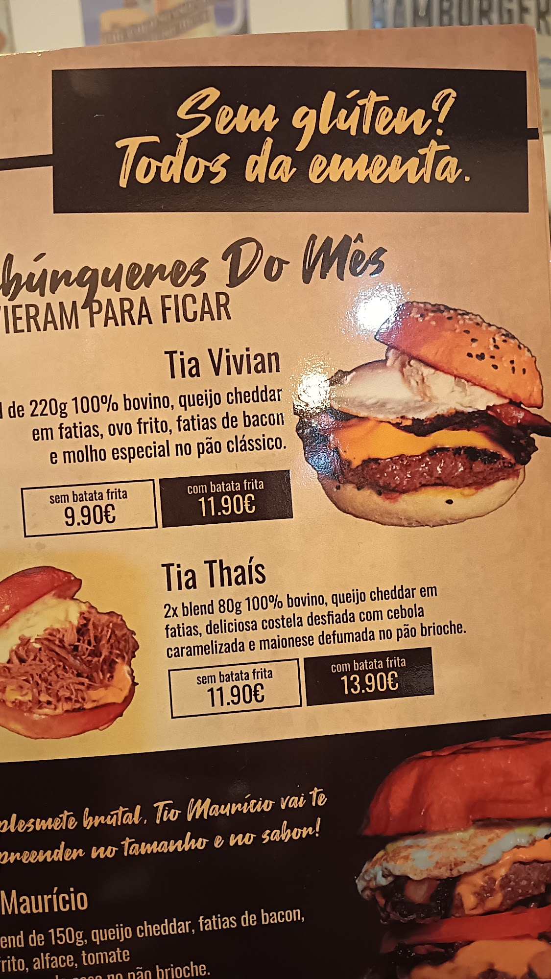 Tio Fafá Hamburgueria - Póvoa Menu