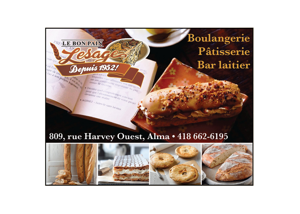 Bakery and Pastry Lesage Inc Menu