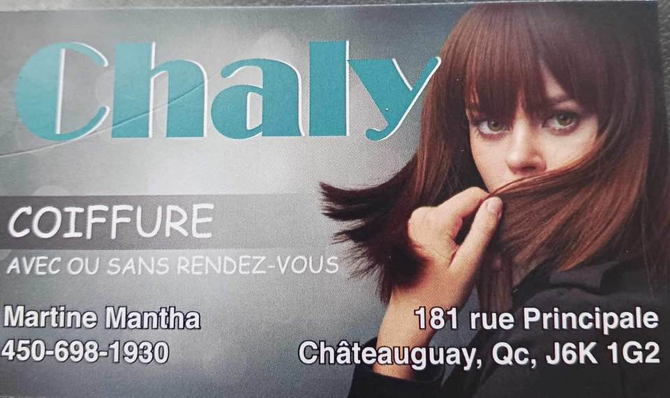 Chaly Coiffure 181 Rue Principale, Châteauguay Quebec J6K 1G2