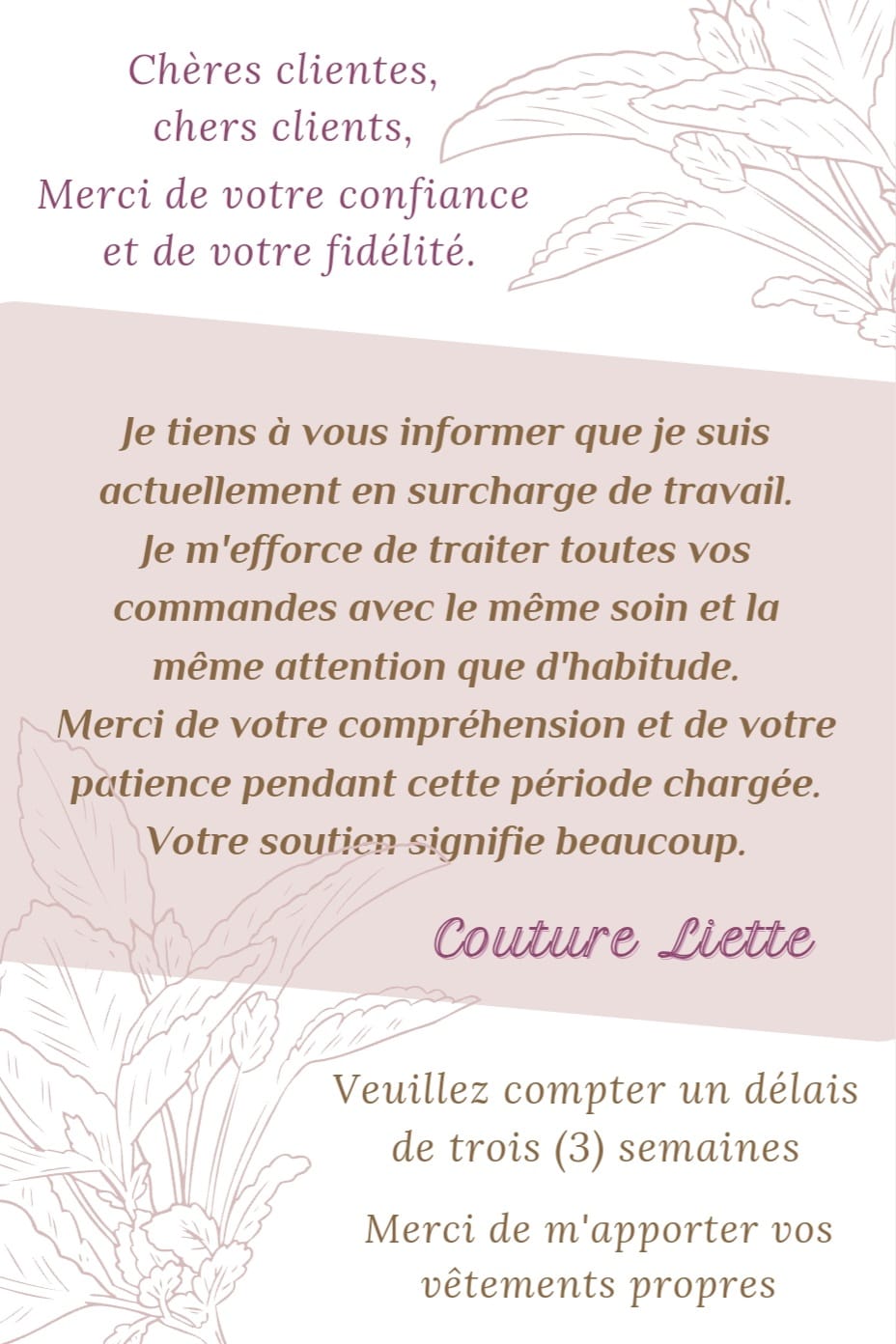Couture Liette 469 Rue de Lanaudière, Joliette Quebec J6E 3M3