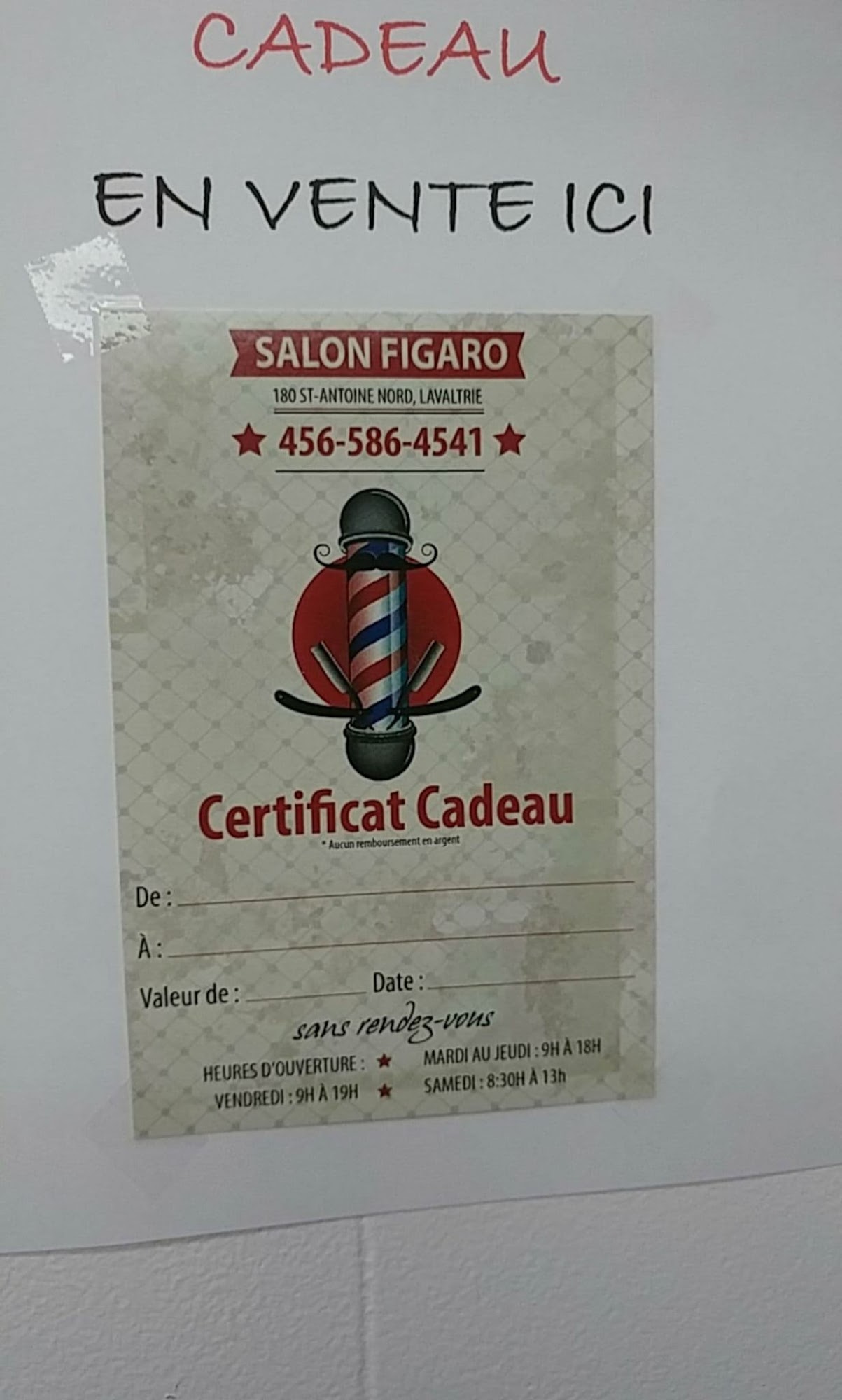 Salon Figaro 180 Rue Saint-Antoine-Nord, Lavaltrie Quebec J5T 2G1