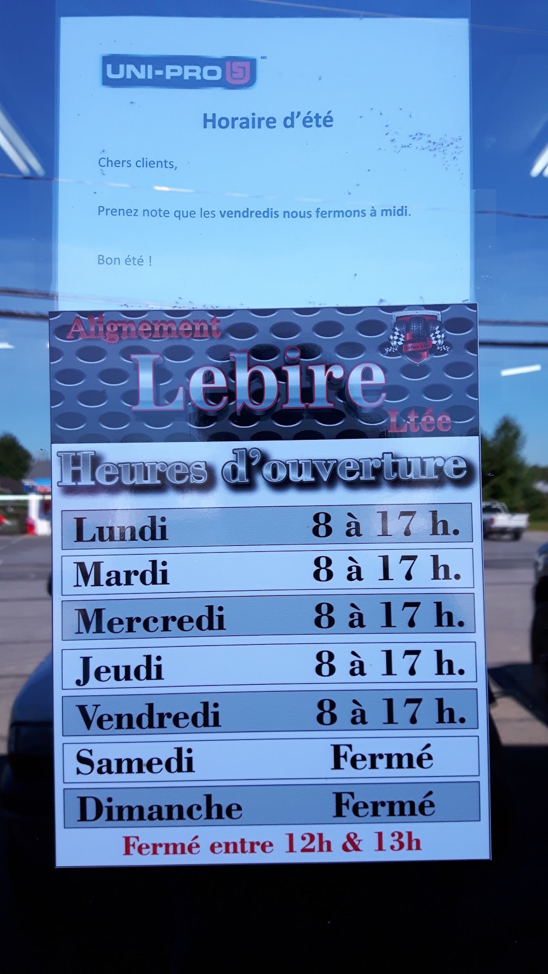 Alignement Lebire Ltée/Unipro 200 338 Rte, Les Coteaux Quebec J7X 1A2