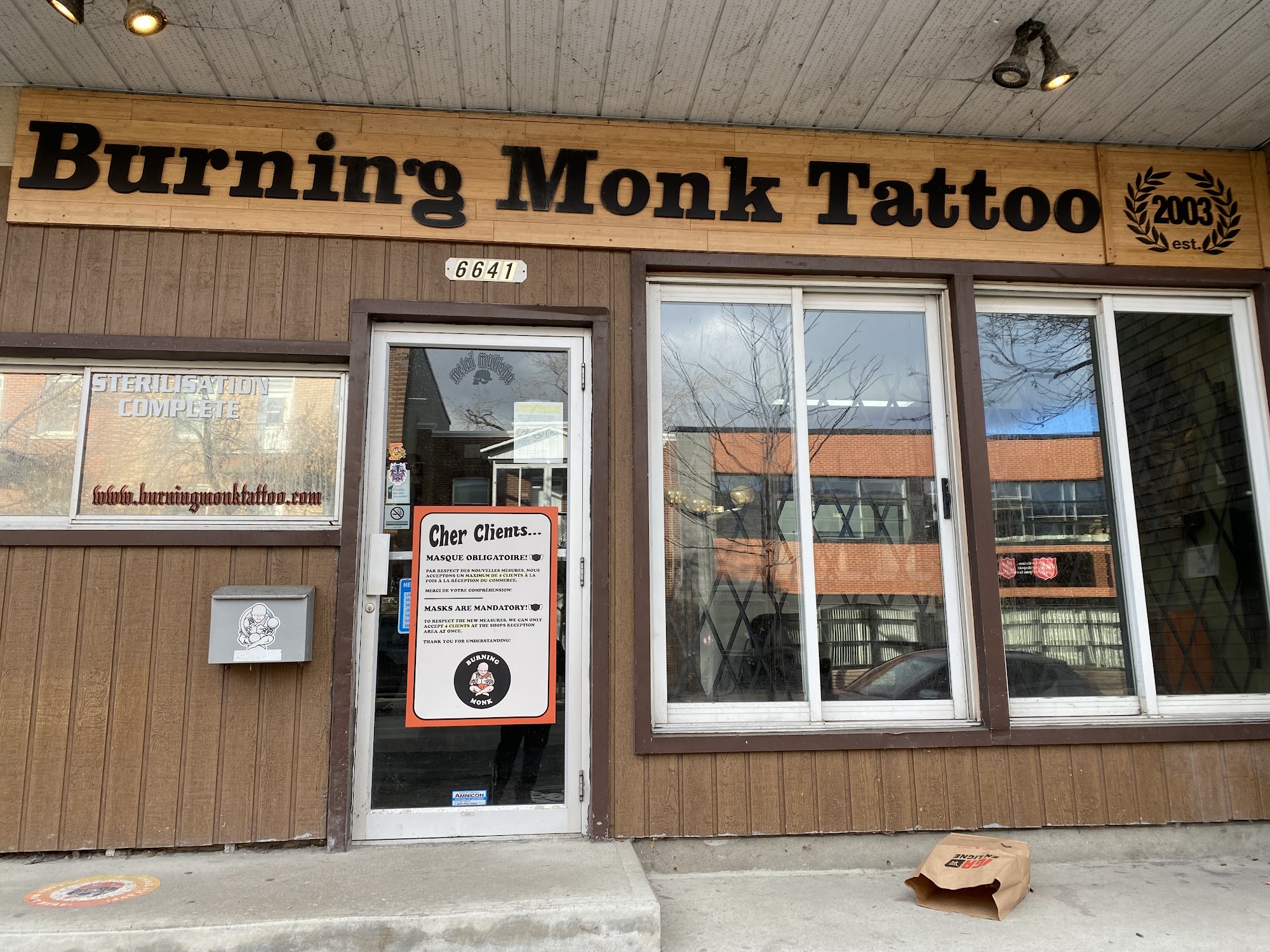 BURNING MONK TATTOO MTL