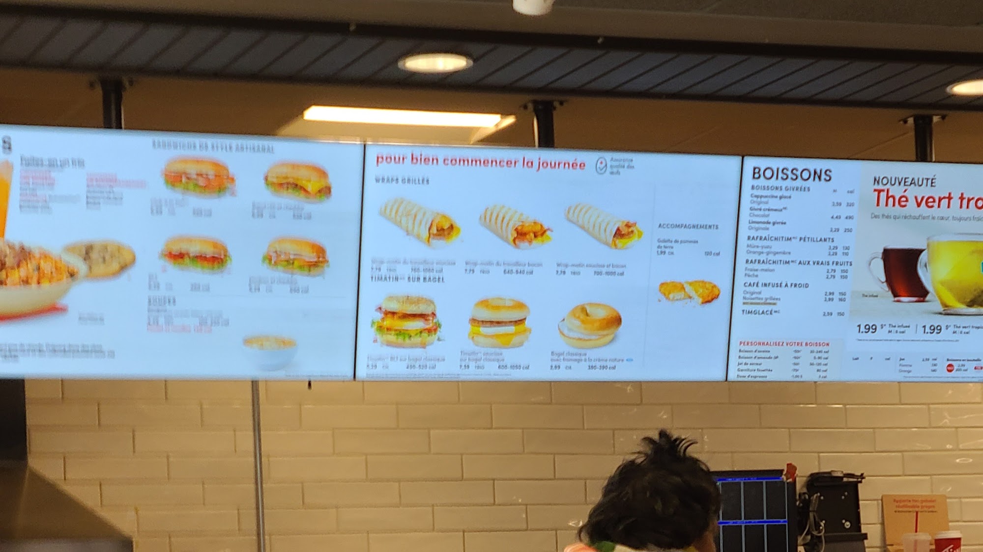 Tim Hortons Menu