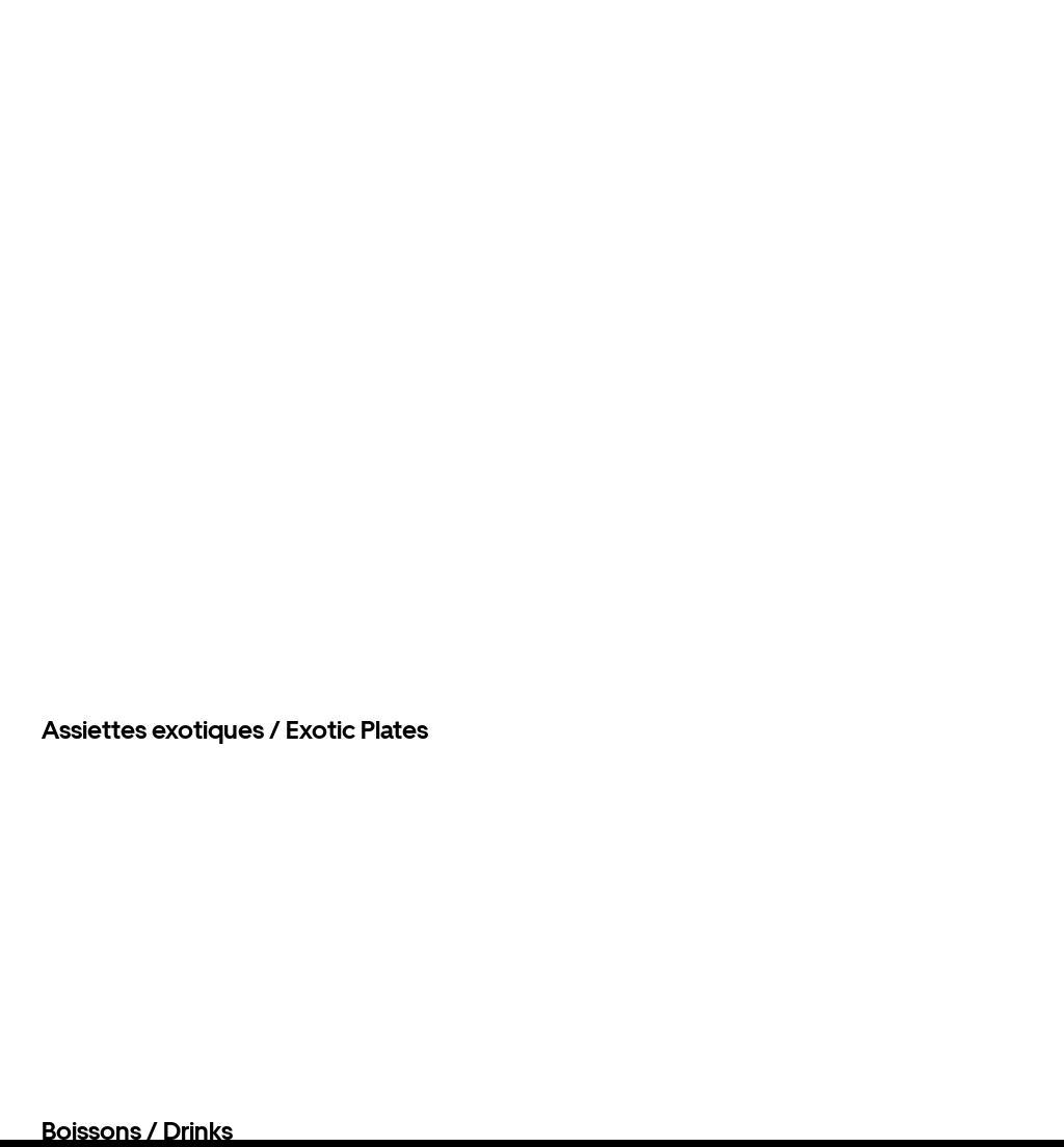 Le Rendez-vous Québec Menu