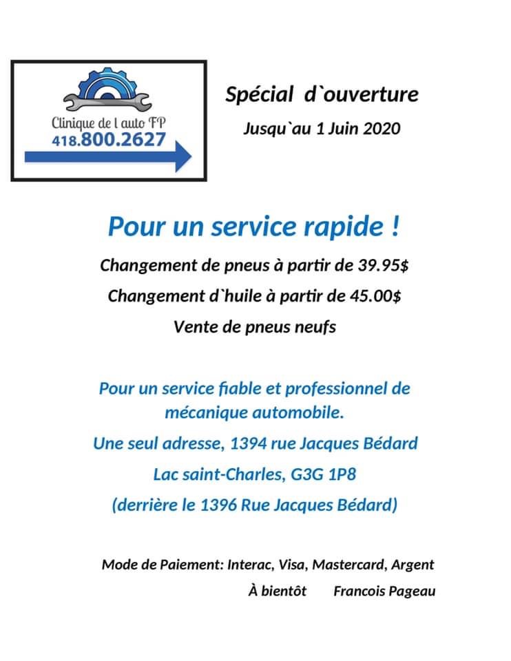 clinique de l auto fp inc