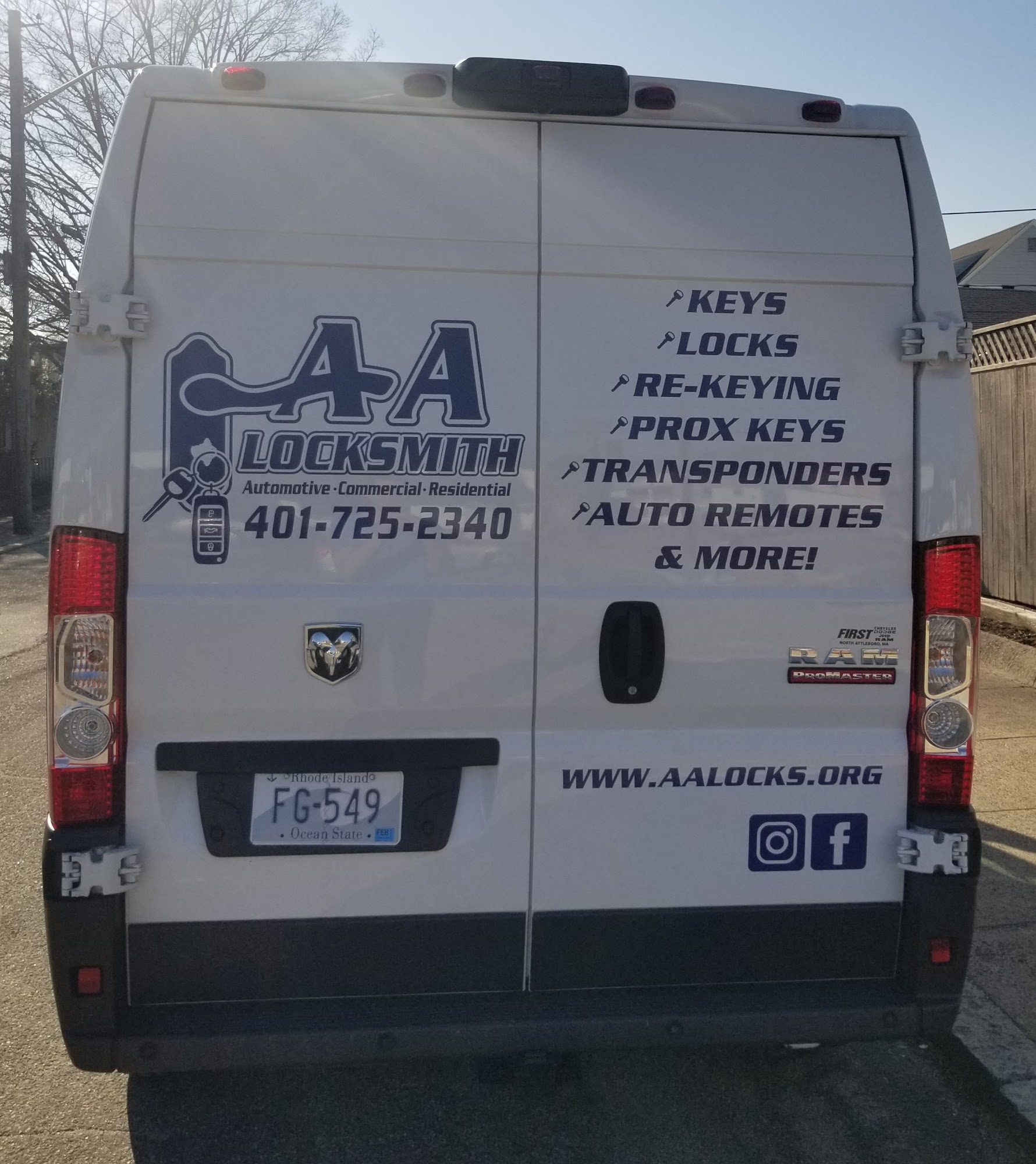 AA Locksmith 1054 Lonsdale Ave, Central Falls Rhode Island 02863