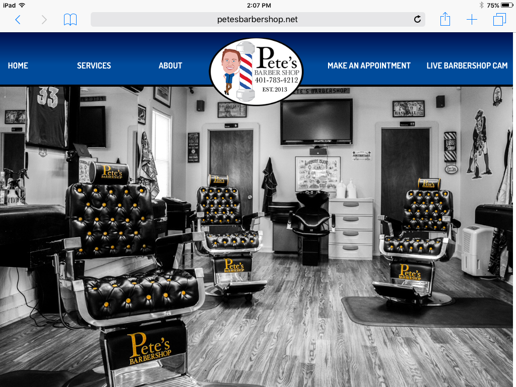 Pete's Barber Shop 1210 Kingstown Rd, Peace Dale Rhode Island 02879