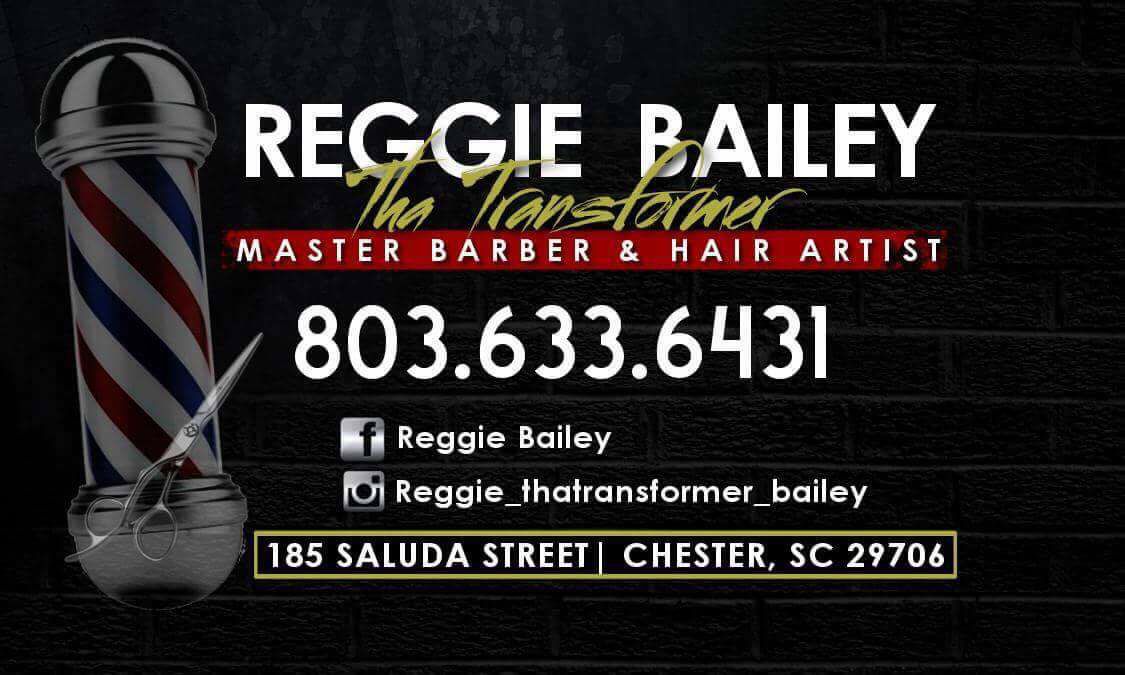 Reggie barber shop 108 McClure St, Chester South Carolina 29706