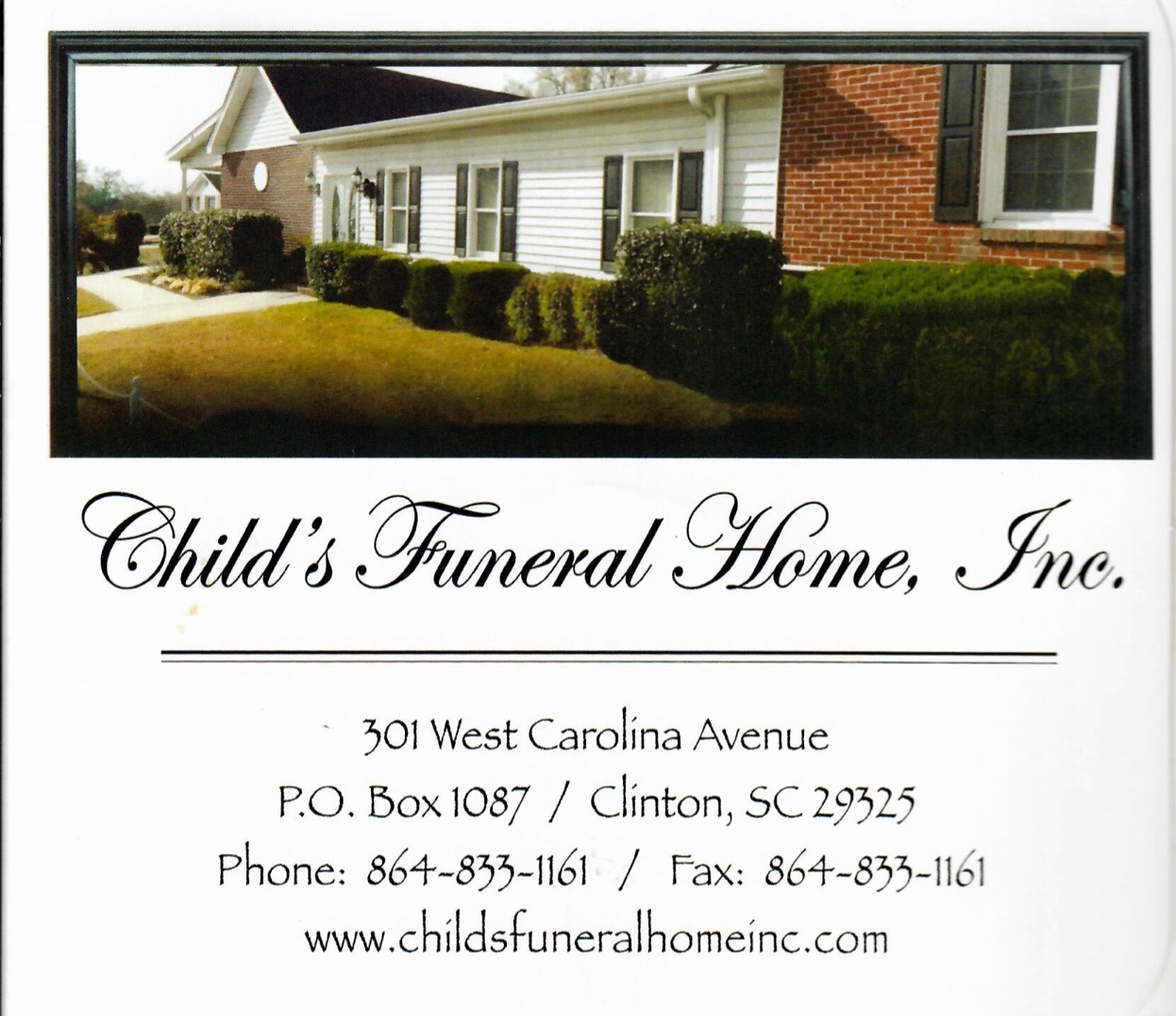 Childs Funeral Home Inc.