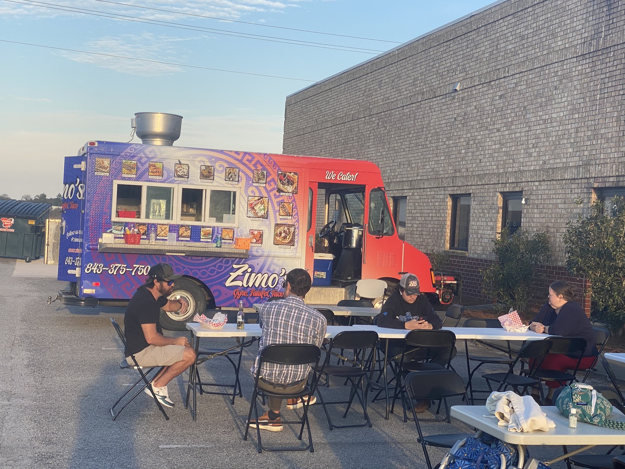 Zimos Falafel, Gyro & Taco Food truck .