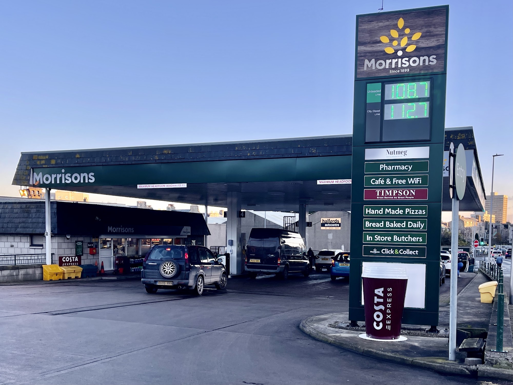 Morrisons Petrol Station Aberdeen