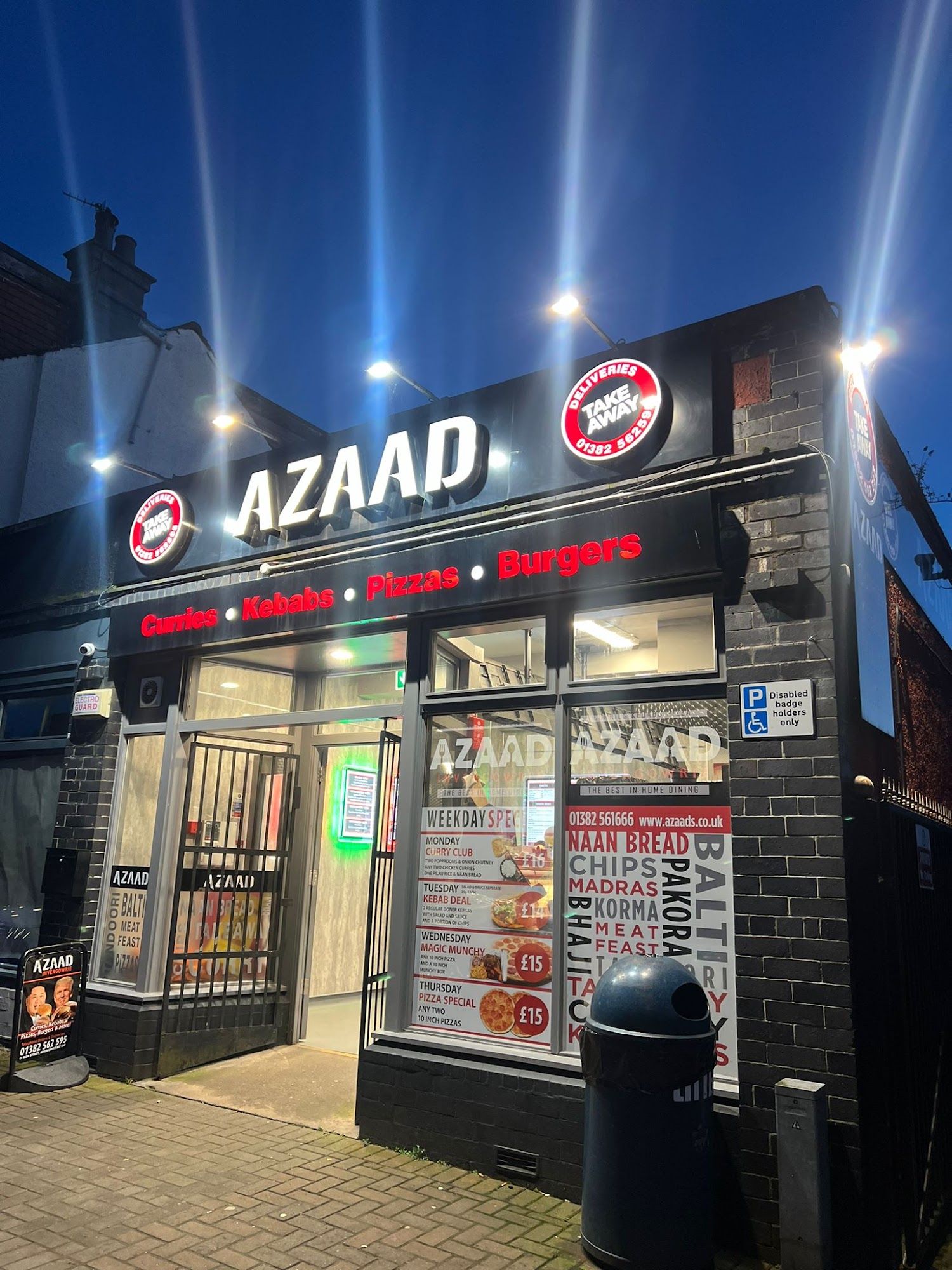 Azaad Takeaway Invergowrie 57 Main St, Invergowrie, Dundee