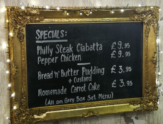 The Creamery Menu