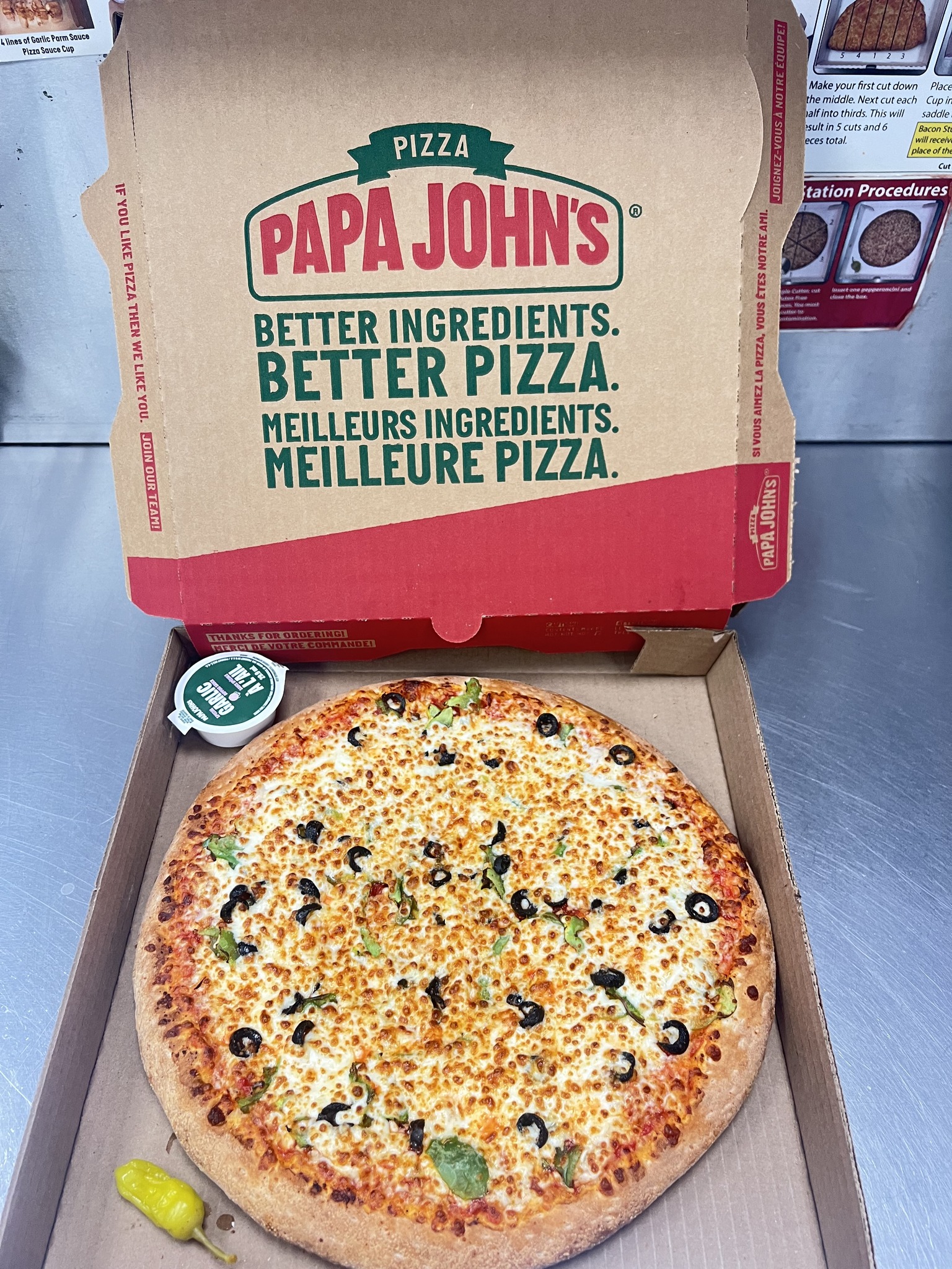 Papa Johns Pizza Menu