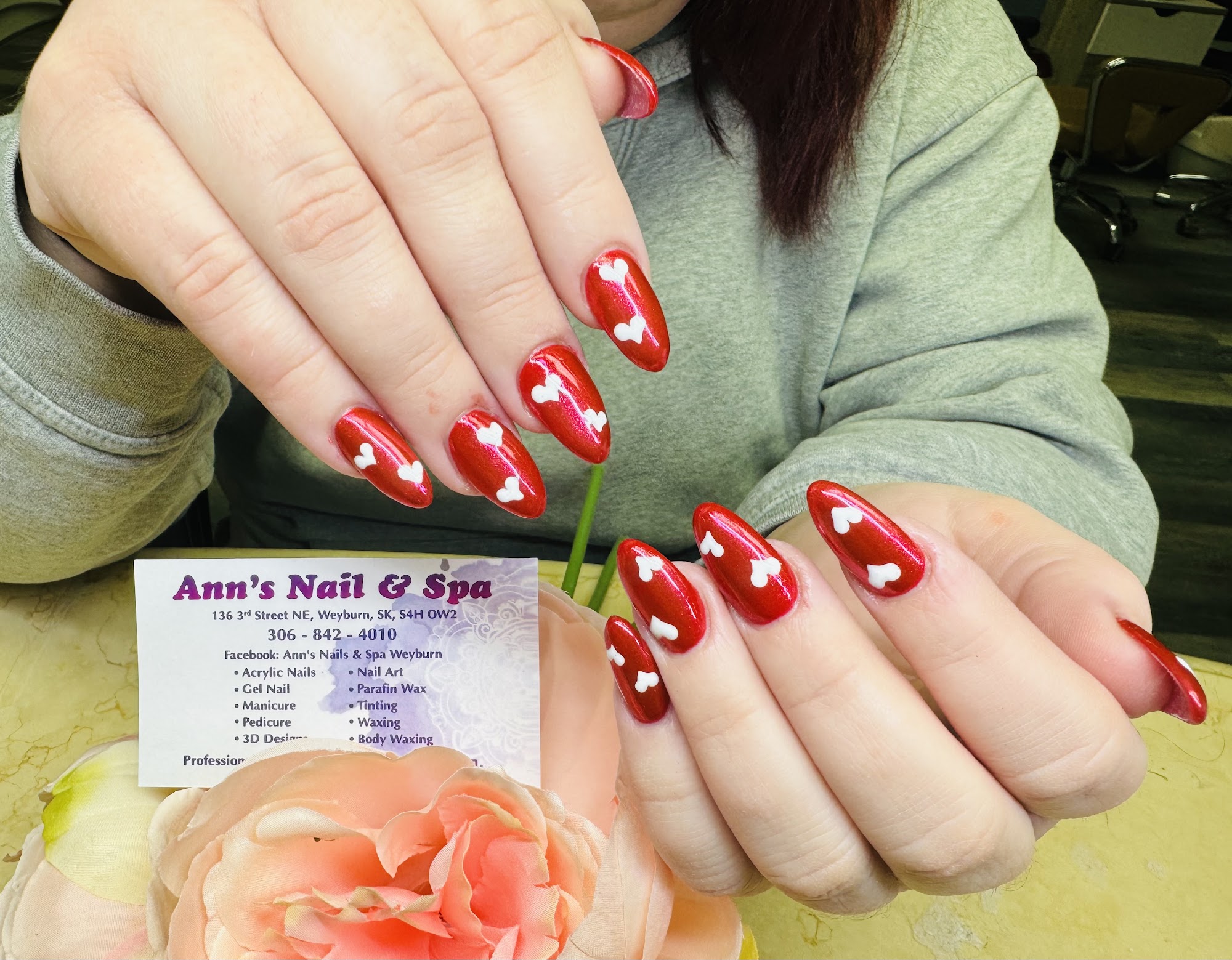 Ann's Nails and Spa 136 3rd St NE, Weyburn Saskatchewan S4H 0W2