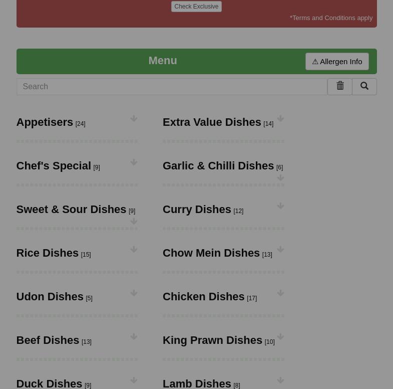 Jade Garden Takeaway Menu