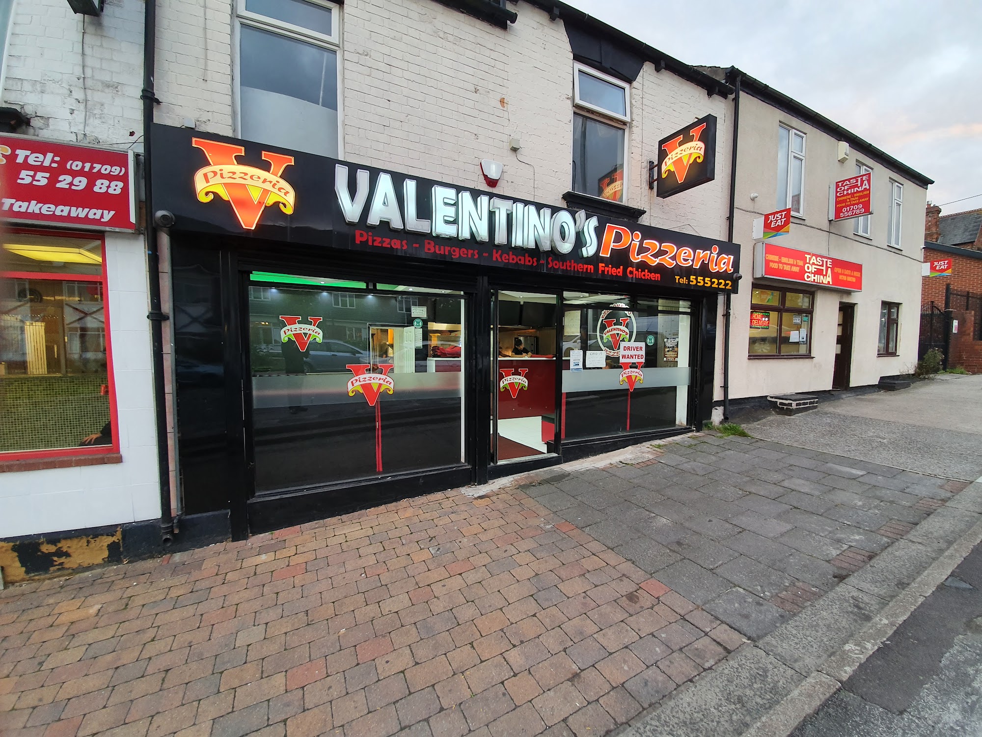 Valentinos Pizzeria 13 Potter Hill, Greasbrough, Rotherham