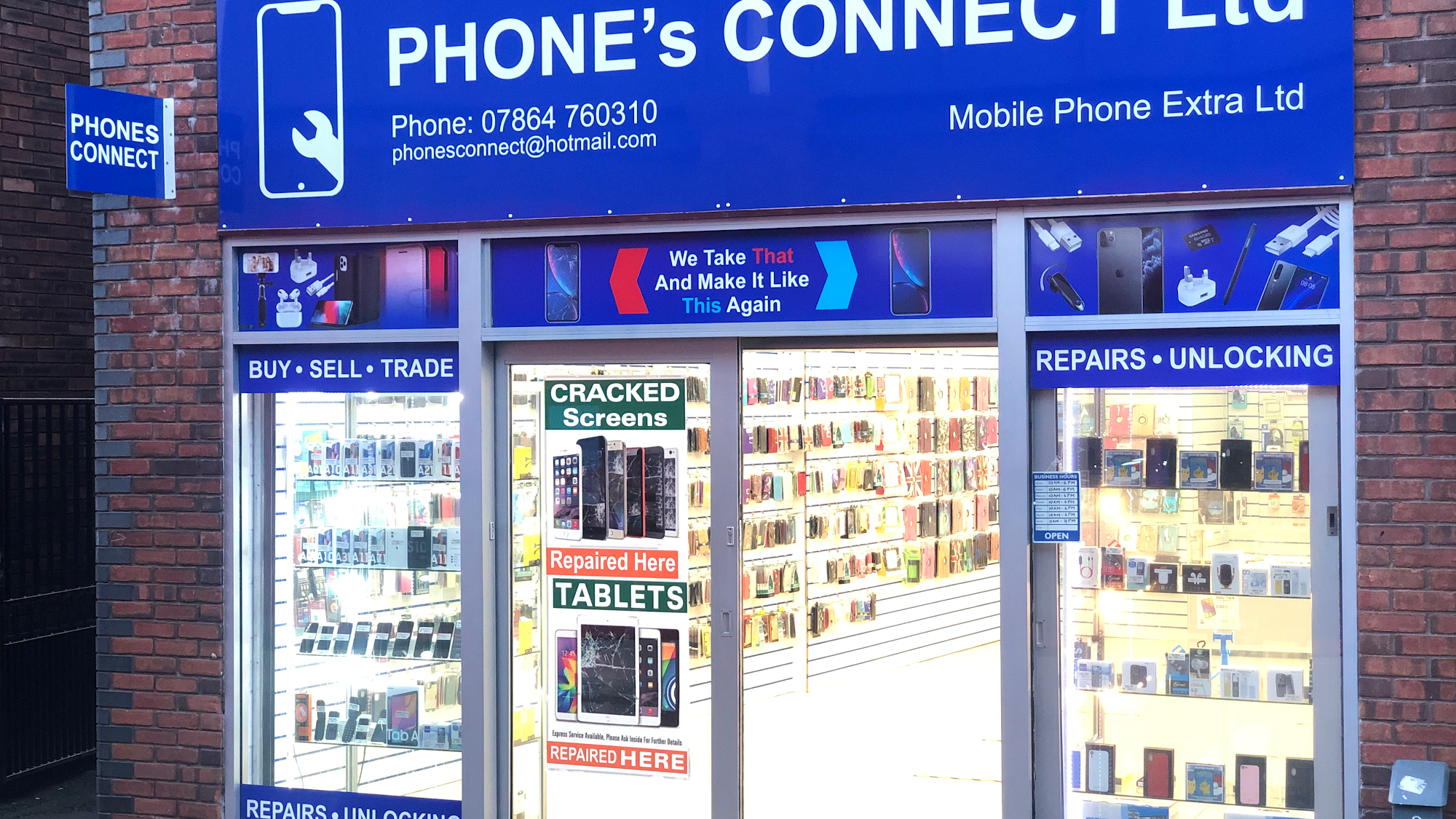 PHONEs CONNECT Ltd 6 Castle Walk, Newcastle-under-Lyme, Newcastle