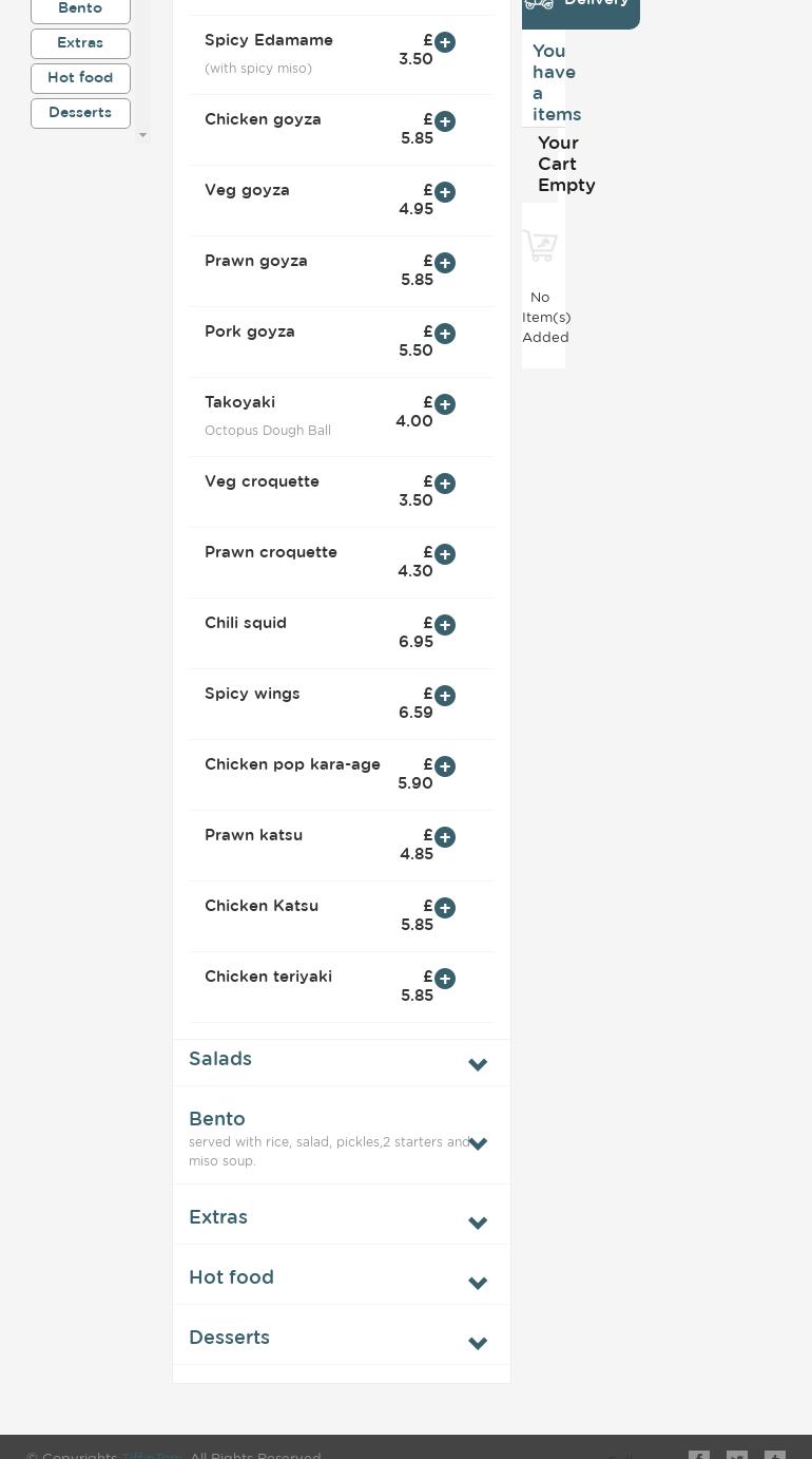 Sano Bites Menu