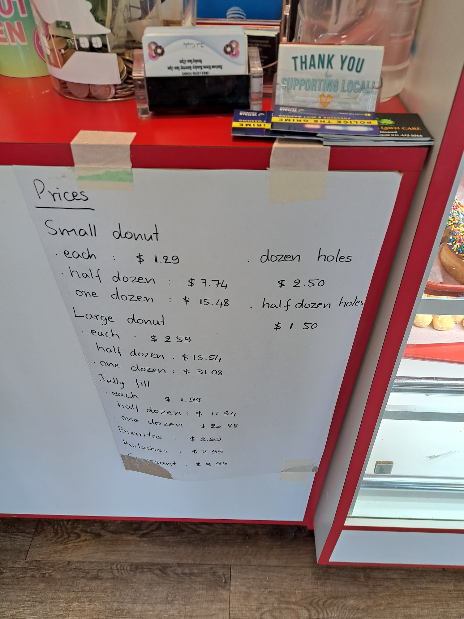 Mari’s Donuts Menu