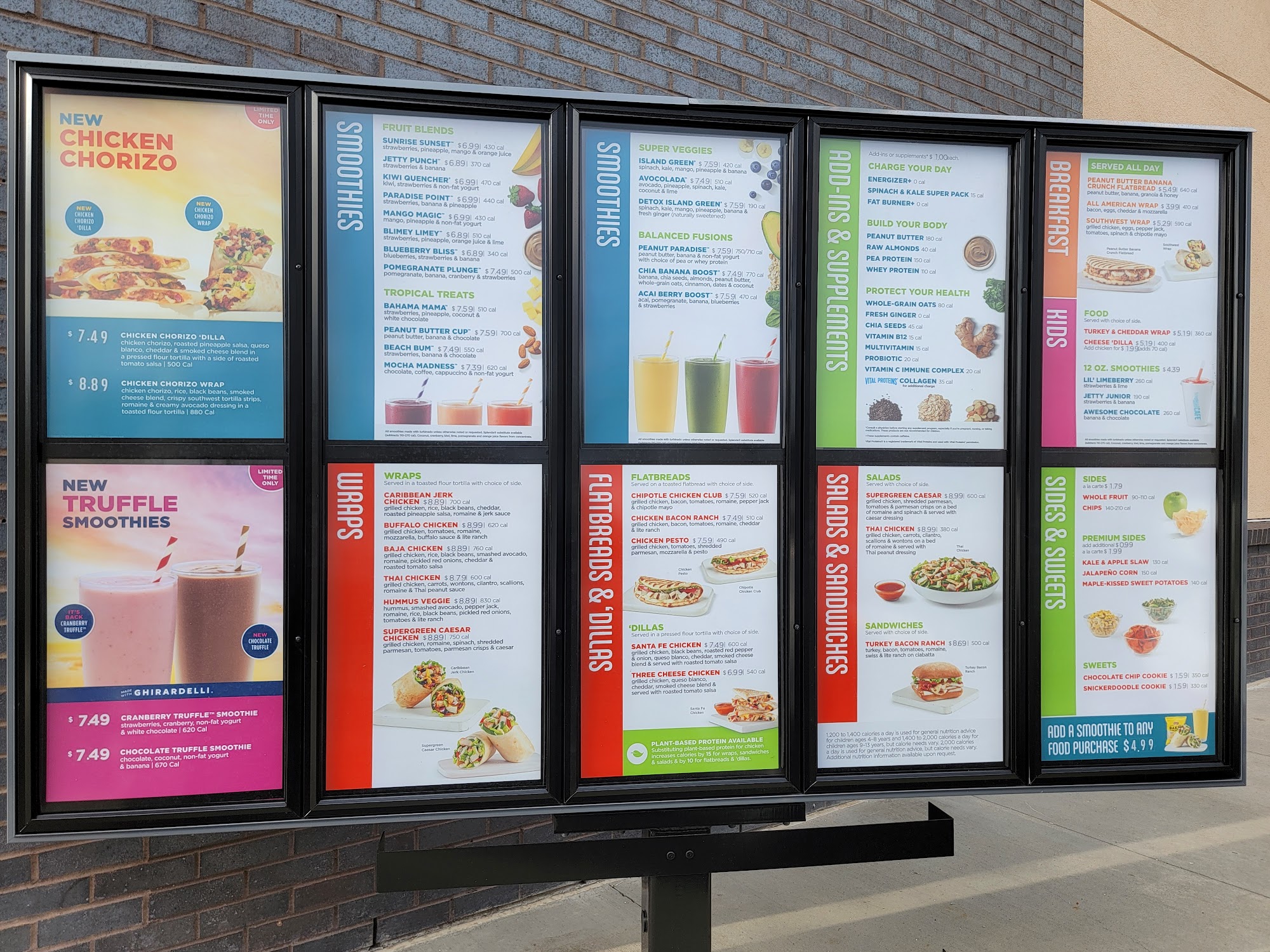 Tropical Smoothie Cafe Menu