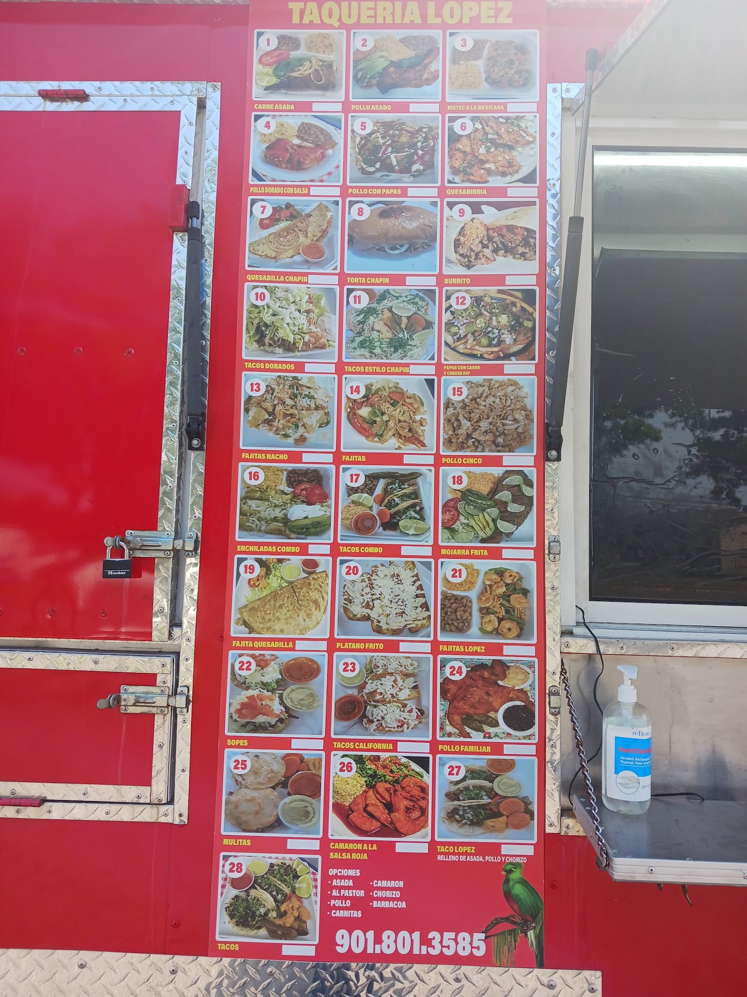 Taqueria López Menu