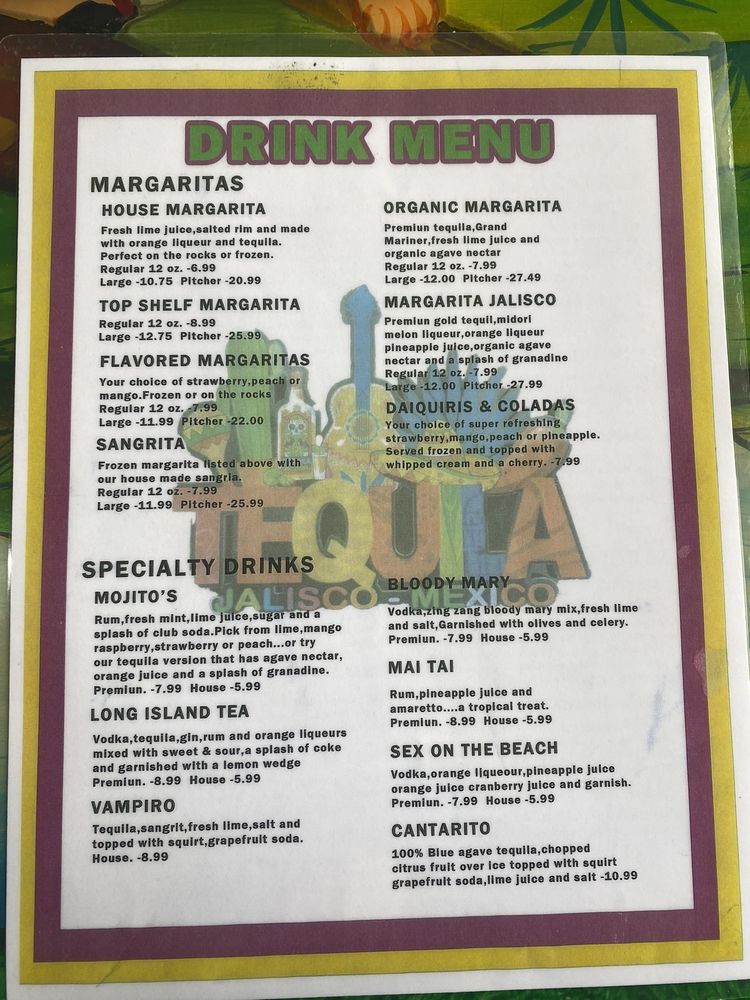 Tequila Mexican Restaurant, Murfreesboro Menu, Reviews (64), Photos