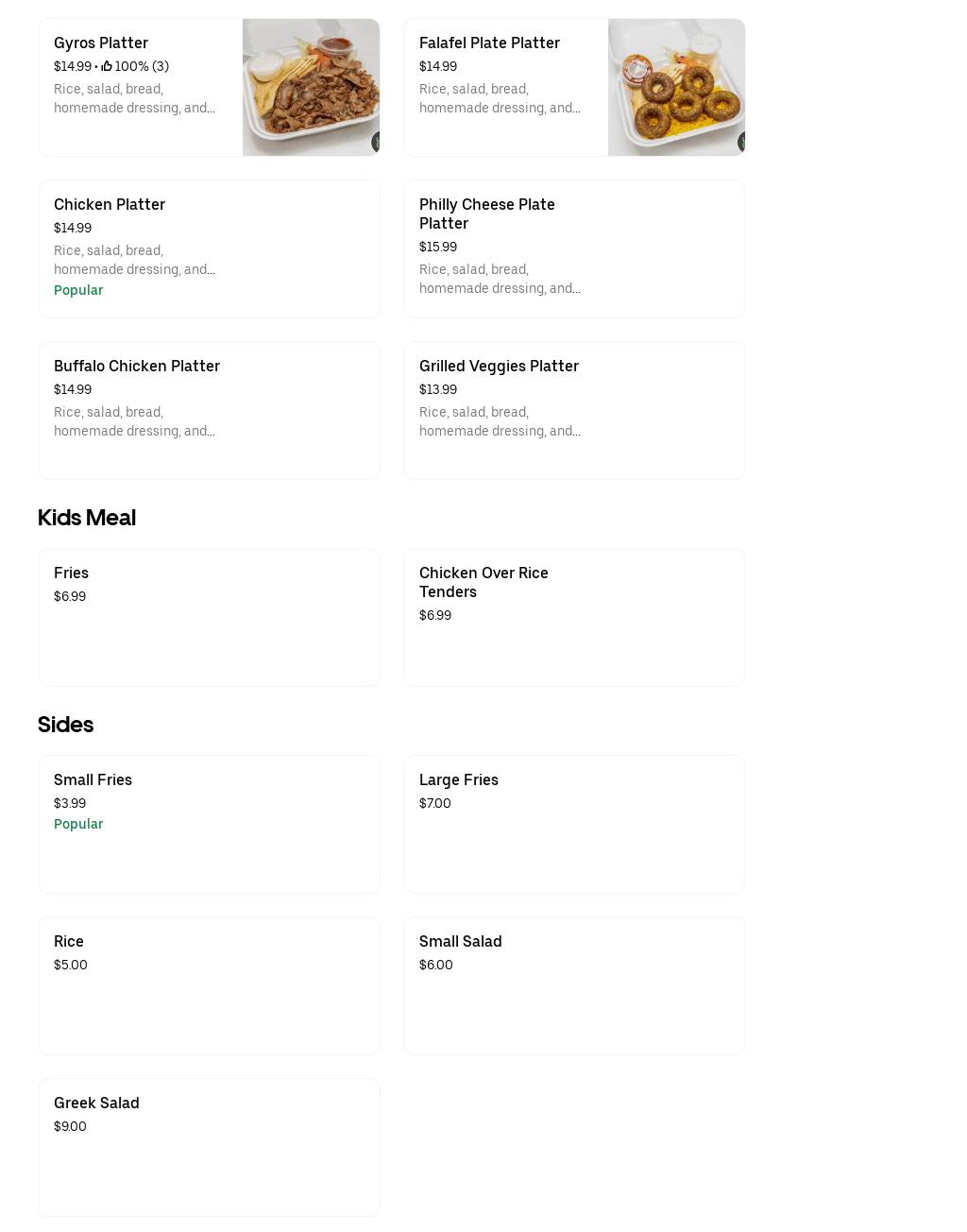 Music City Gyros Midtown Menu