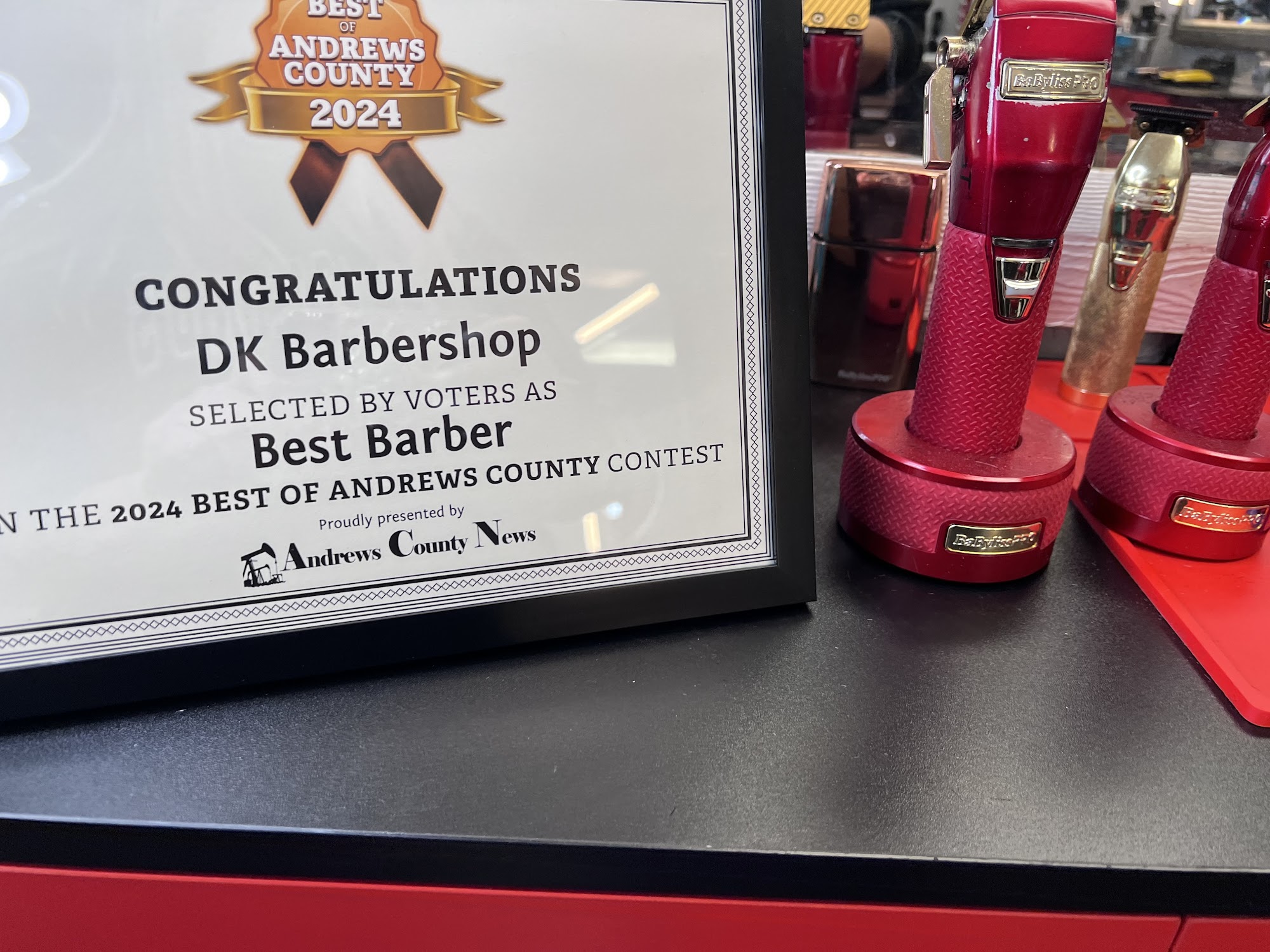 DK Barbershop 503 E Broadway St, Andrews Texas 79714