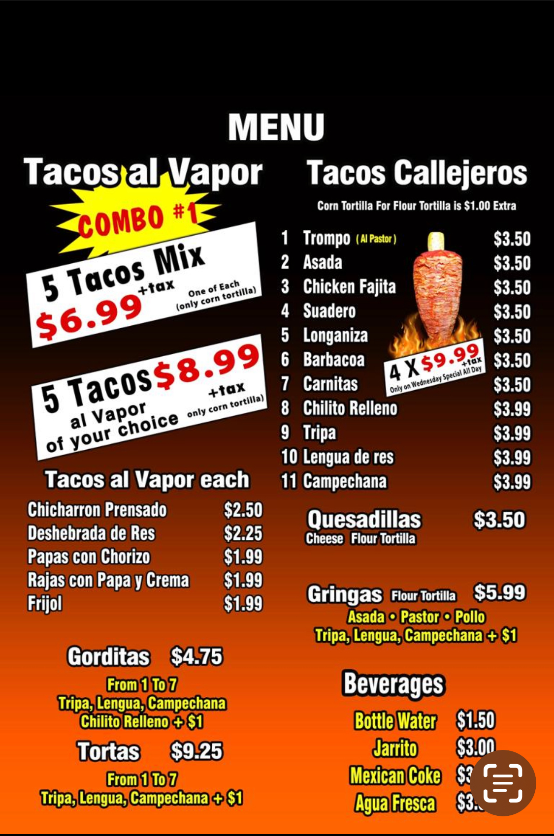 Regios tacos al vapor, Austin Menu, Reviews (49), Photos Restaurantji