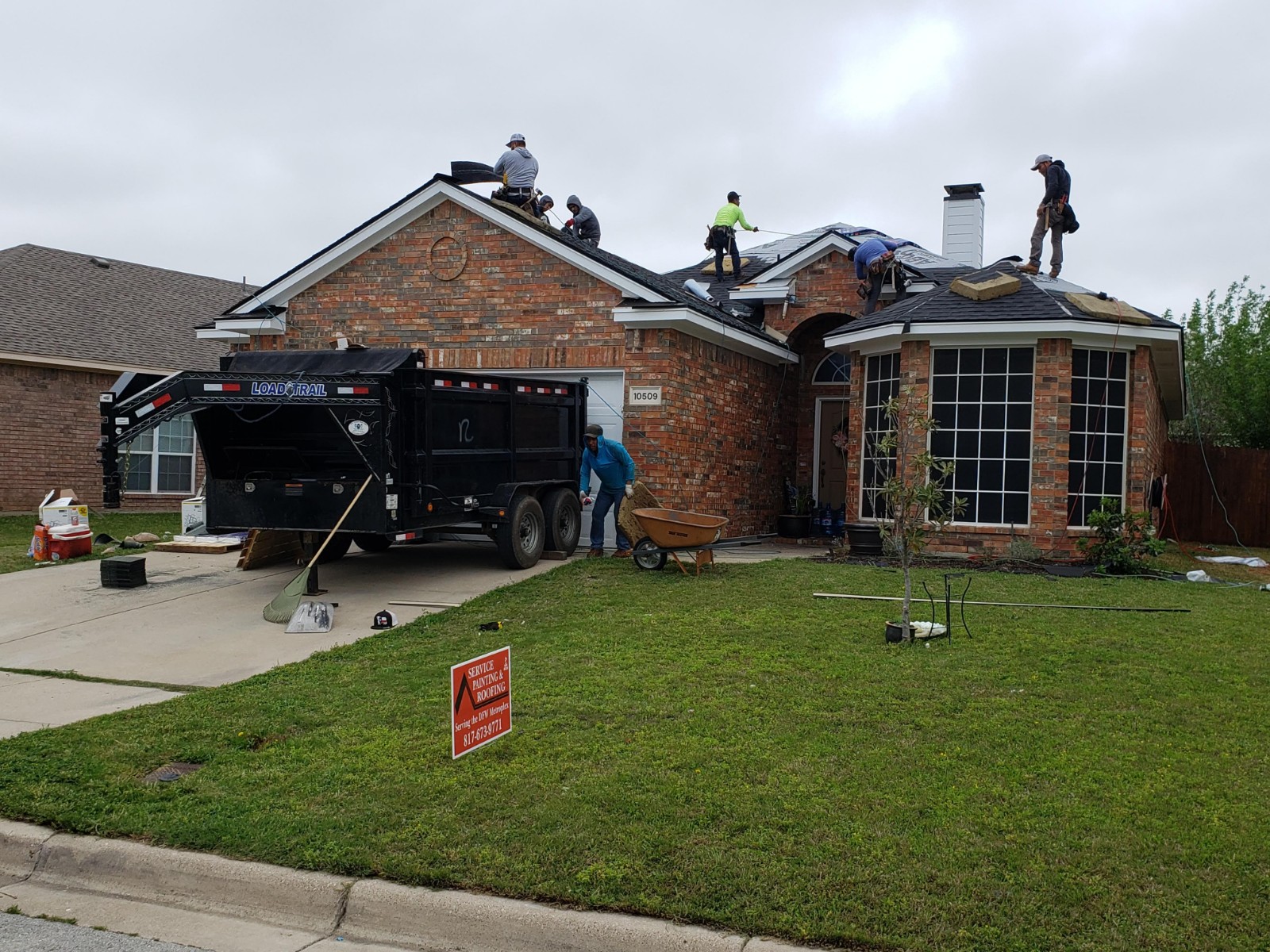 Service Painting & Roofing LLC 11921 Crumpton Dr, Balch Springs Texas 75180